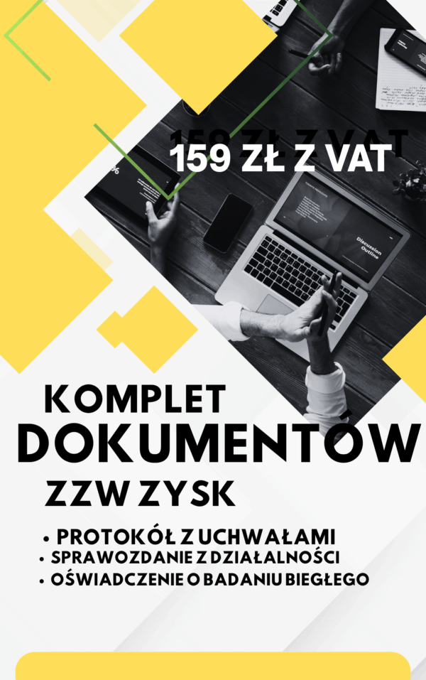 Pakiet dokumentów do zatwierdzenia sprawozdania finansowego wykazującego zysk